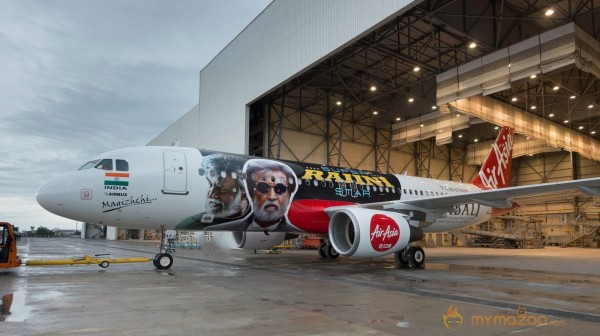 Rajinikanth Kabali AirAsia Special Flight Photos