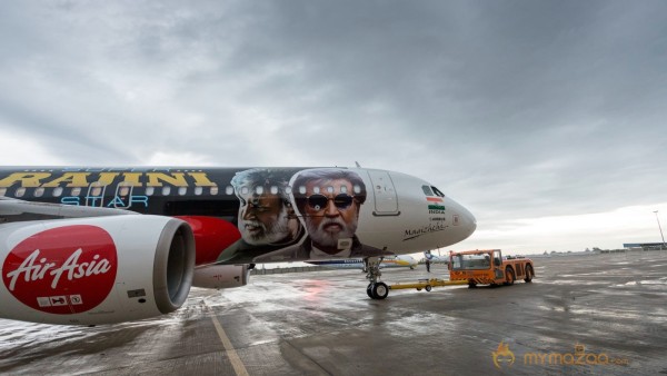 Rajinikanth Kabali AirAsia Special Flight Photos