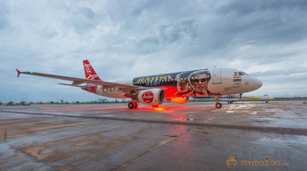 Rajinikanth Kabali AirAsia Special Flight Photos