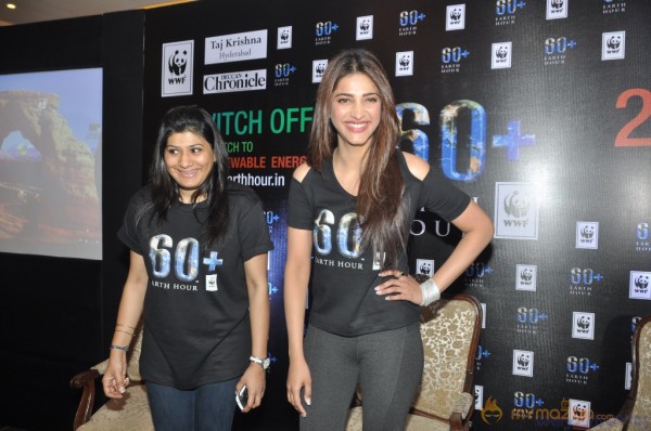 Shruti Hassan Pledges For Earth Hour Event  