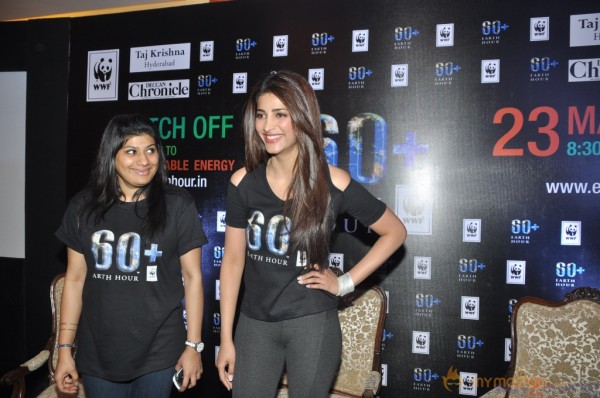 Shruti Hassan Pledges For Earth Hour Event  