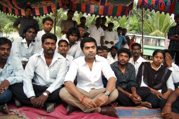 Simbu Supports Tamil Eelam Protest 