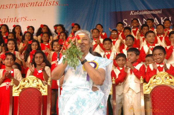 Singer S Janaki At Velammal Matric School Event 