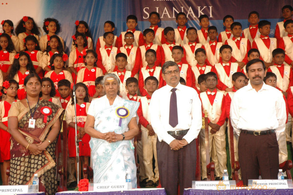 Singer S Janaki At Velammal Matric School Event 