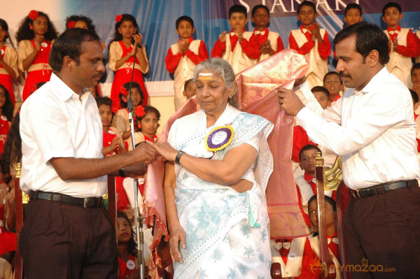 Singer S Janaki At Velammal Matric School Event 