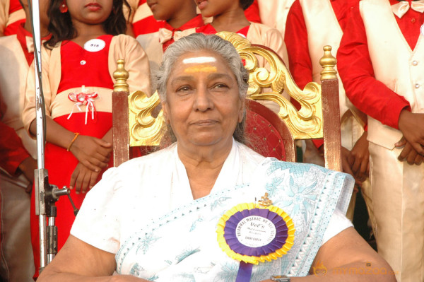 Singer S Janaki At Velammal Matric School Event 