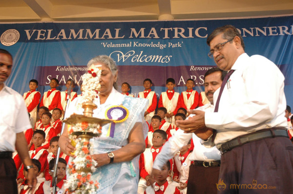 Singer S Janaki At Velammal Matric School Event 