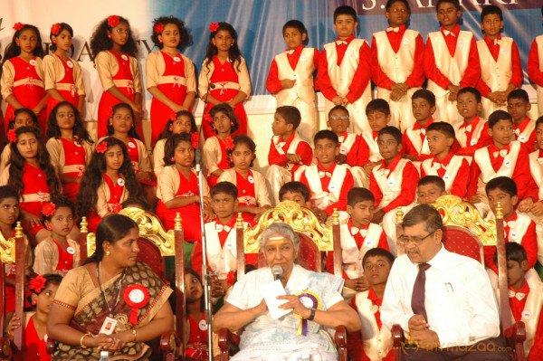 Singer S Janaki At Velammal Matric School Event 