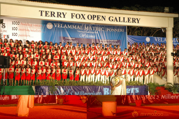 Singer S Janaki At Velammal Matric School Event 