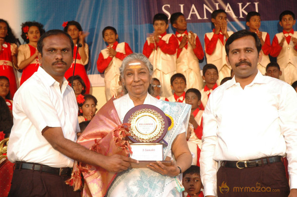 Singer S Janaki At Velammal Matric School Event 