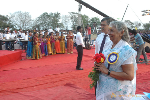 Singer S Janaki At Velammal Matric School Event 