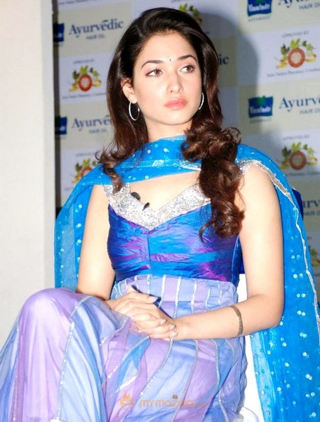 Tamanna At Parachute Ayurvedic Hair Oil Launch