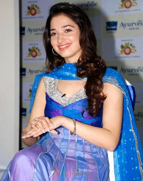 Tamanna At Parachute Ayurvedic Hair Oil Launch