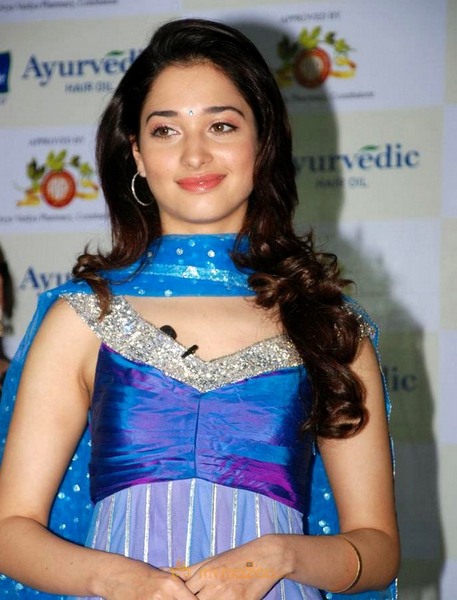 Tamanna At Parachute Ayurvedic Hair Oil Launch