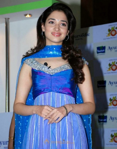 Tamanna At Parachute Ayurvedic Hair Oil Launch