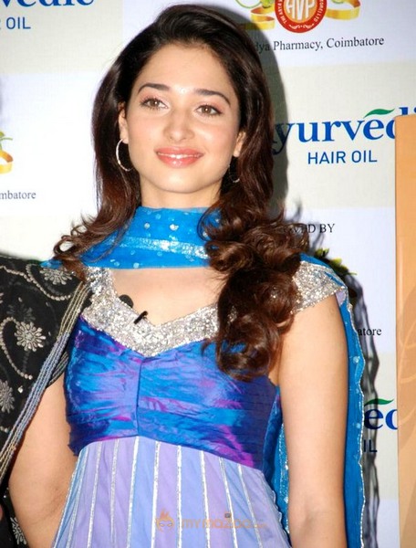 Tamanna At Parachute Ayurvedic Hair Oil Launch