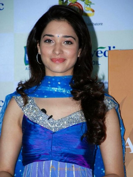 Tamanna At Parachute Ayurvedic Hair Oil Launch