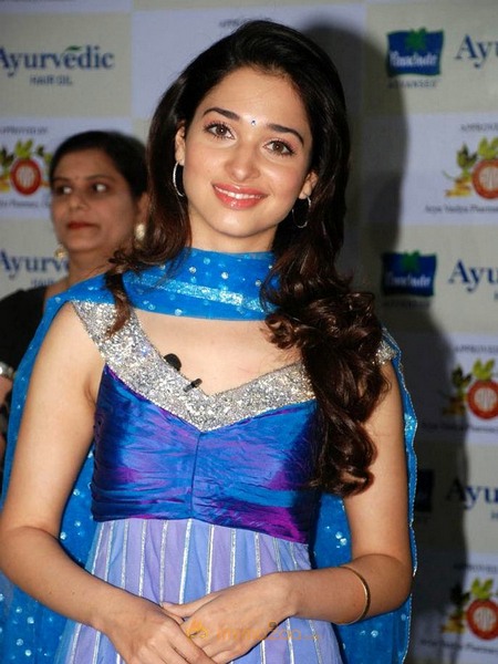 Tamanna At Parachute Ayurvedic Hair Oil Launch