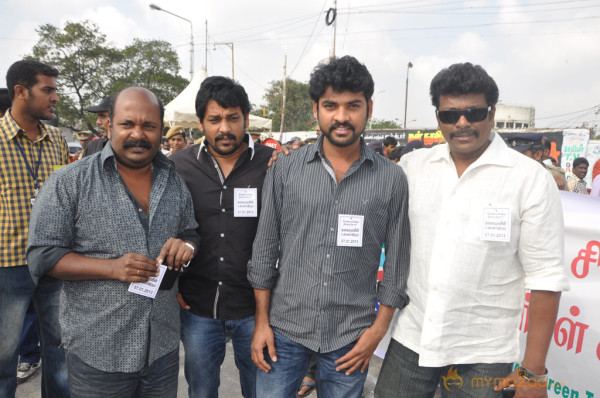 Tamil Film Industry Protest Against Sevice Tax 