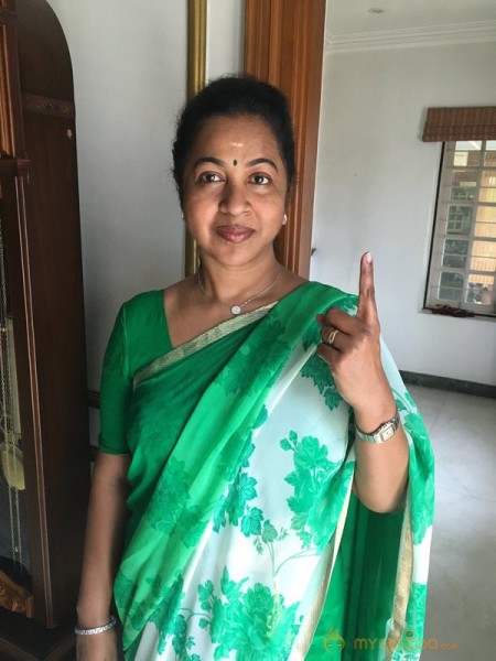 TN Election Celebrity Voting Pics 