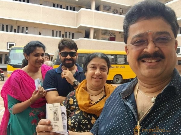 TN Election Celebrity Voting Pics 