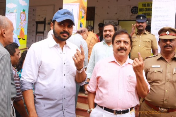 TN Election Celebrity Voting Pics 