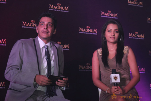 Trisha At Magnum Ice Cream Launch 