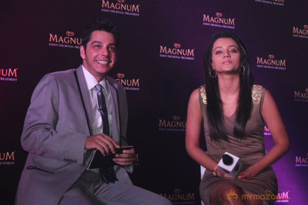 Trisha At Magnum Ice Cream Launch 