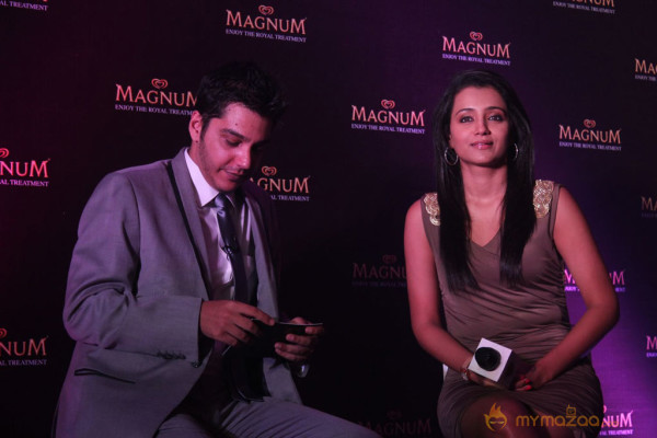 Trisha At Magnum Ice Cream Launch 