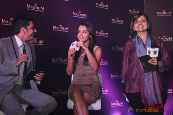 Trisha At Magnum Ice Cream Launch 