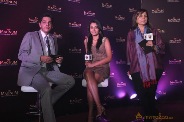 Trisha At Magnum Ice Cream Launch 