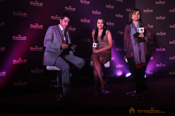 Trisha At Magnum Ice Cream Launch 