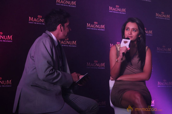 Trisha At Magnum Ice Cream Launch 