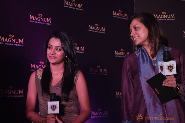 Trisha At Magnum Ice Cream Launch 