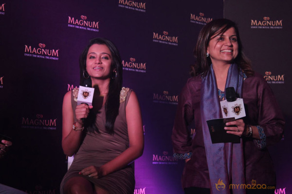 Trisha At Magnum Ice Cream Launch 