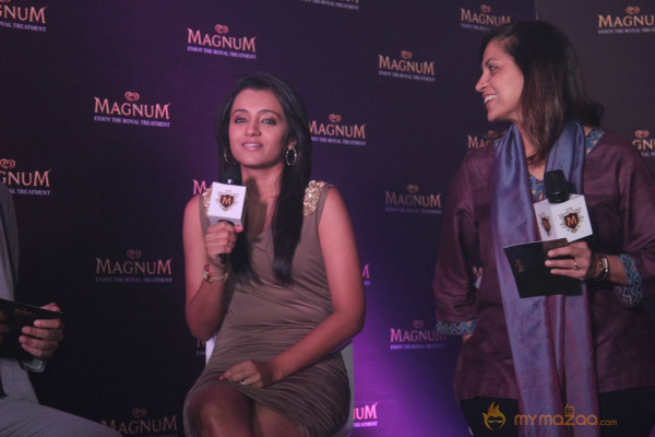 Trisha At Magnum Ice Cream Launch 