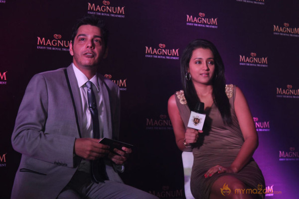 Trisha At Magnum Ice Cream Launch 