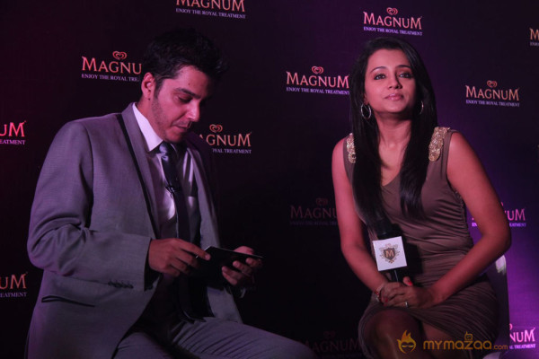 Trisha At Magnum Ice Cream Launch 