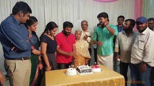 Vijay Birthday Celebration @ Vijay60 Shooting 