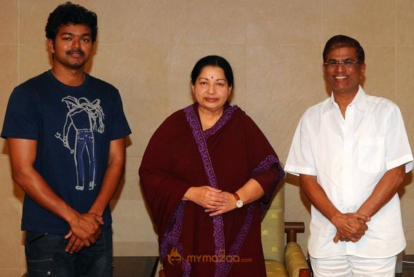 Vijay and KB Wishes to Hon'ble Chief Minister Stills