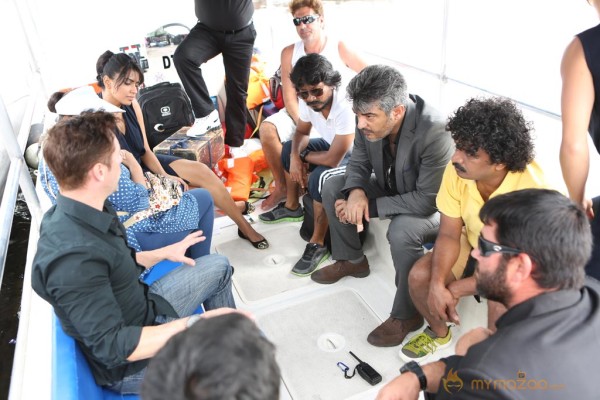 Arrambam Movie Working Stills 