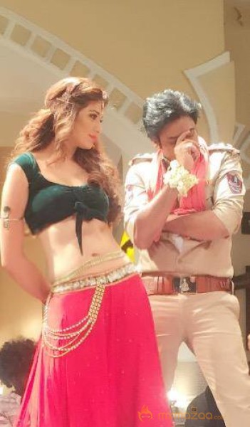 Raai Lakshmi With Power Star Sardaar GabbarSingh Song Shooting photos