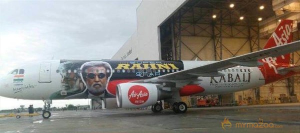 Rajini Craze: 'Kabali' painted on International Flights