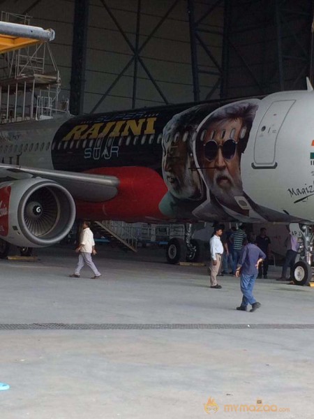 Rajini Craze: 'Kabali' painted on International Flights