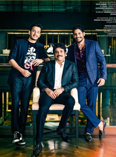 Akkineni's : Nagarjuna, Naga Chaitanya and Akhil in ONE Frame