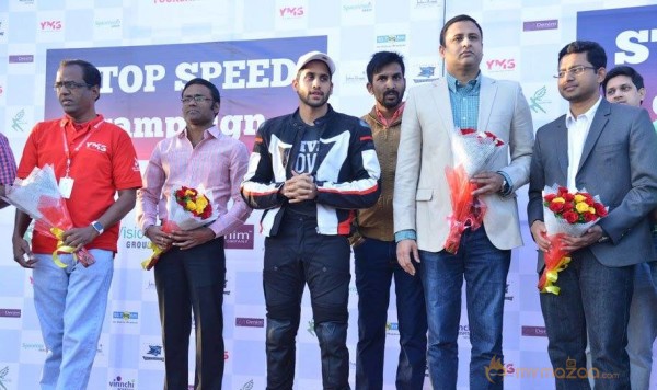 NAGA CHAITANYA AT STOP SPEED CAMPAIGN