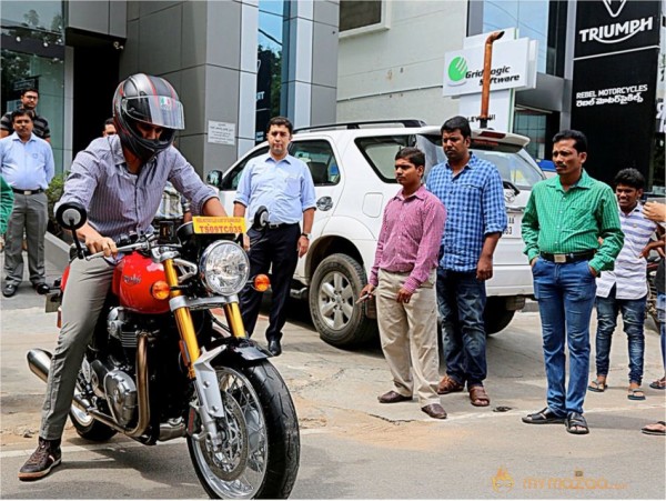 Naga Chaitanya's New Bike Photo Gallery