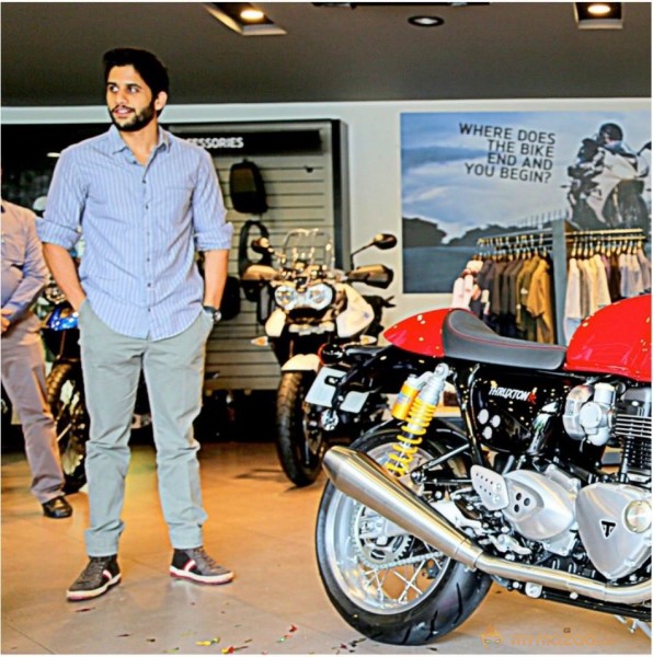 Naga Chaitanya's New Bike Photo Gallery