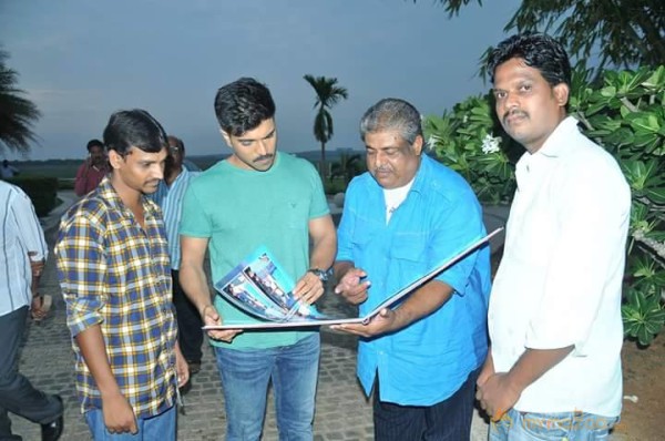 Ram Charan With Fans Latest Photos From The sets of 'Dhruva'