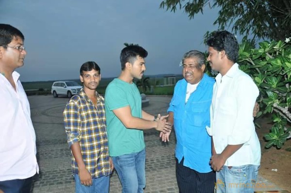 Ram Charan With Fans Latest Photos From The sets of 'Dhruva'